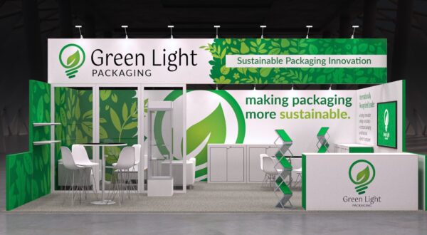 green light packaging trade show booth